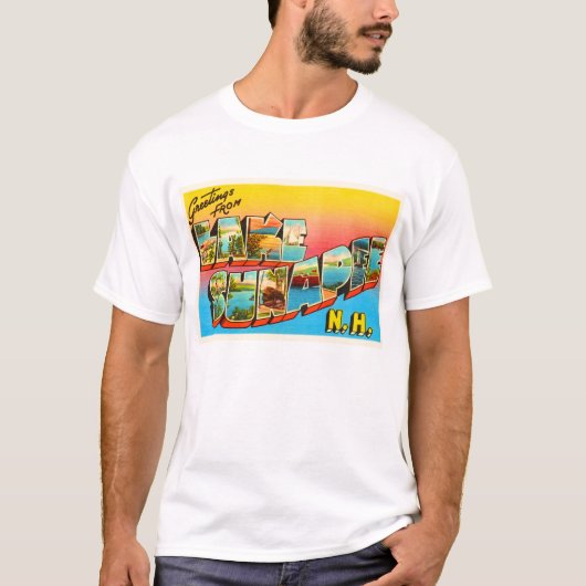Alte Reise-Andenken See Sunapee New Hampshire-NH T-Shirt (Vorderseite)