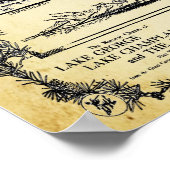 Alte Reiseantrittswerbung Poster (Ecke)