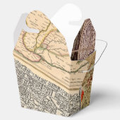 Alte Reisepläne Vintage Collage Geschenkschachtel (Geöffnet)