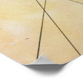 Alte Renaissance Windrose Kompass Rose drucken Poster (Ecke)