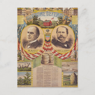 Alte republikanische Partei Präsidentschaftskampag Postkarte