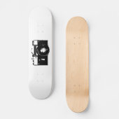 Alte Retro einfarbige SLR-Kamera Skateboard (Vorderseite)