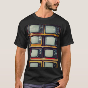Alte Retro-Fernseher-Leerbildschirm T-Shirt