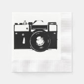 Alte Retro-monochrome SLR-Kamera Serviette (Vorderseite)