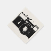 Alte Retro-monochrome SLR-Kamera Serviette (Ecke)