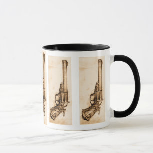Alte Revolver-Tasse Tasse