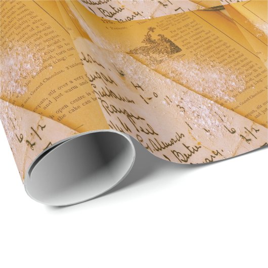 Alte Rezepte Geschenkpapier (Rolleneckpunkt)