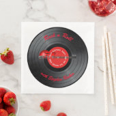 Alte Rocker Typ Gitarre Geburtstagspartei Serviette (Beispiel)