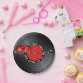 Alte Rocker-Typ-Gitarren-Aufzeichnungs-35. Pappteller (Party)