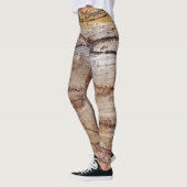 Alte Rockkunst in Erdtönen Leggings (Links)