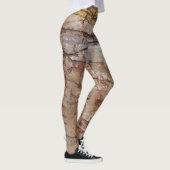 Alte Rockkunst in Erdtönen Leggings (Rechts)