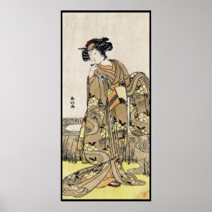 Alte Rolle coolen japanischen ukiyo-e Vintagen Poster