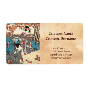 Alte Rolle coolen japanischen Vintagen ukiyo-e
