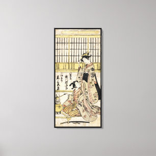 Alte Rolle coolen Vintagen japanischen ukiyo-e Leinwanddruck