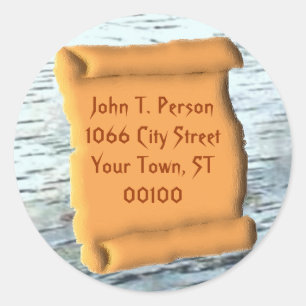 Alte Rolle Runder Aufkleber