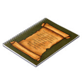 Alte Rolle: Schrift, Bibel-Vers: Jesaja Notizblock (Linke Seite)