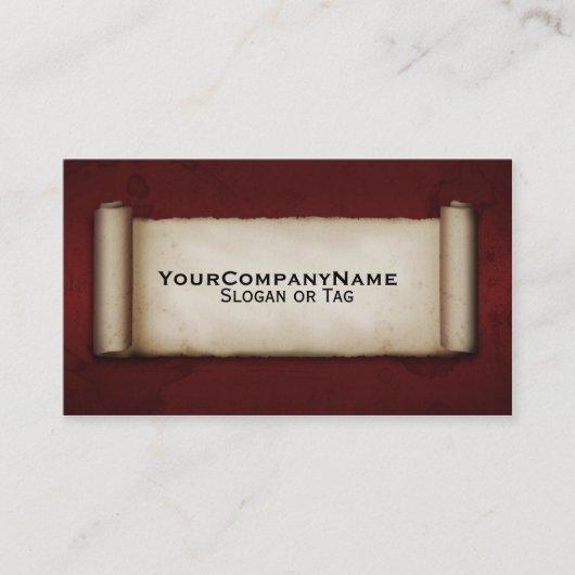 Alte Rolle Visitenkarte (Vorderseite)