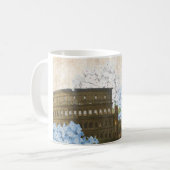Alte Rom blaue Hydrangea-Tasse Kaffeetasse (Vorderseite Links)