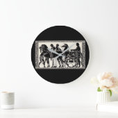 alte römische Männer und Pferde Große Wanduhr (Zuhause)