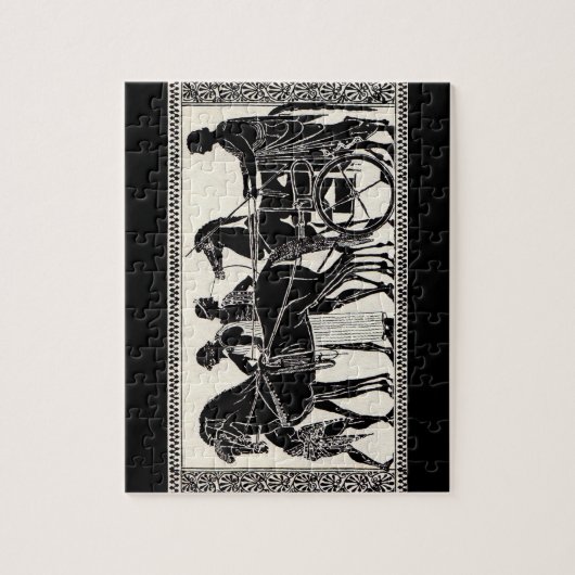 alte römische Männer und Pferde Puzzle (Vertikal)
