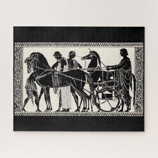 alte römische Männer und Pferde Puzzle (Horizontal)