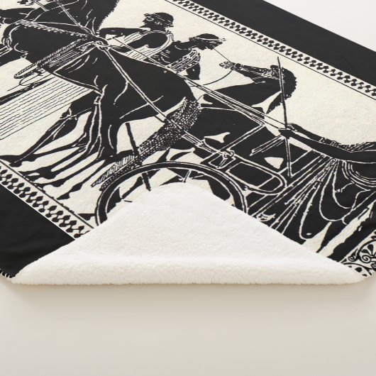 alte römische Männer und Pferde Sherpadecke (3/4)