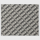 alte römische Männer und Pferdedruck Geschenkpapier (Flach)