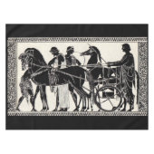 alte römische Männer und Pferdedruck Tischdecke (Vorderseite (Horizontal))