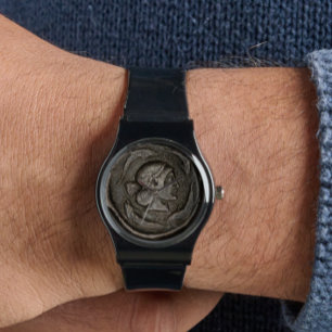 Alte Römische Münzdelfine Armbanduhr