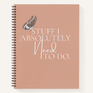 Alte rosa Sachen, die ich unbedingt tun muss Notizblock