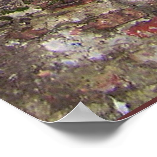 Alte rosa Tür Poster (Ecke)