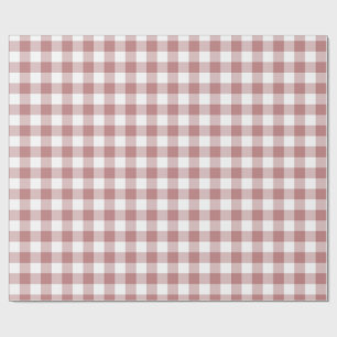 Alte Rosa und weißes kariertes Muster Geschenkpapier