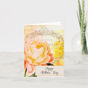 Alte Rose Feiertagskarte