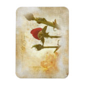 Alte Rose Magnet (Vertikal)