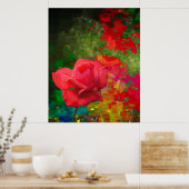 Alte Rose Poster (Küche)