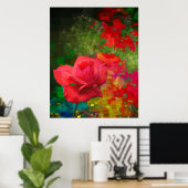 Alte Rose Poster (Heimbüro)