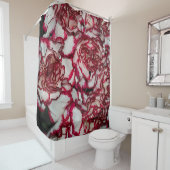 Alte Rose, Rosa, Hintergrund und Textur mit Leathe Duschvorhang (Beispiel)