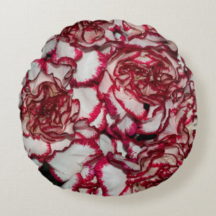 Alte Rose, Rosa, Hintergrund und Textur mit Leathe Rundes Kissen