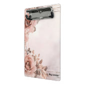 Alte Rose Schöner Blumenhintergrund Valentine Mini Klemmbrett (Gewinkelt2)