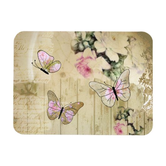 Alte Rosen Magnet (Horizontal)
