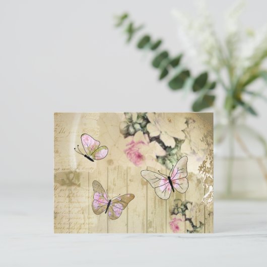 Alte Rosen Postkarte (Stehend Vorderseite)