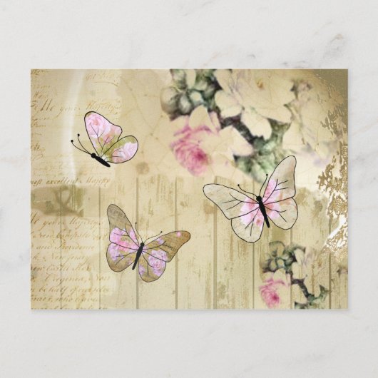 Alte Rosen Postkarte (Vorderseite)