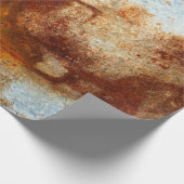  Alte rostfreie Stahlplatte, alte Zinkplattenstruk Geschenkpapier (Ecke)