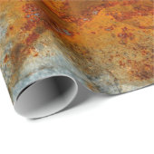  Alte rostfreie Stahlplatte, alte Zinkplattenstruk Geschenkpapier (Rolleneckpunkt)