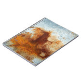 Alte rostfreie Stahlplatte, alte Zinkplattenstrukt Notizblock (Linke Seite)