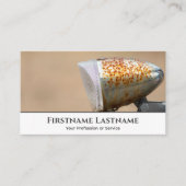 Alte rostige Fahrradglocke für Fahrradwerkstätten Visitenkarte (Vorderseite)