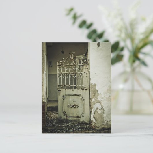 Alte rostige Tür in Mayen, Deutschland Postkarte (Stehend Vorderseite)