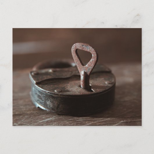 Alte rostige Tür Postkarte (Vorderseite)