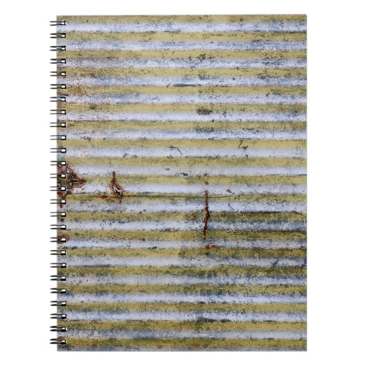 alte, rostige Zinkgrunge-Textur, Vintage Zinkstruk Notizblock (Vorderseite)