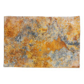 Alte Roststruktur, grunge metallischer Hintergrund Kissenbezug (Rückseite)